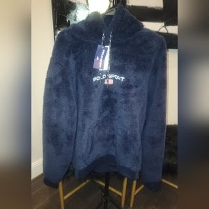NWT...POLO RALPH LAUREN FLEECE SWEATSHIRT hoodie.